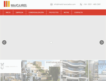 Tablet Screenshot of maluf-asociados.com